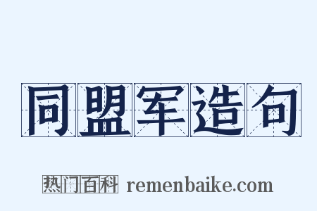 同盟军造句是什么意思的图片